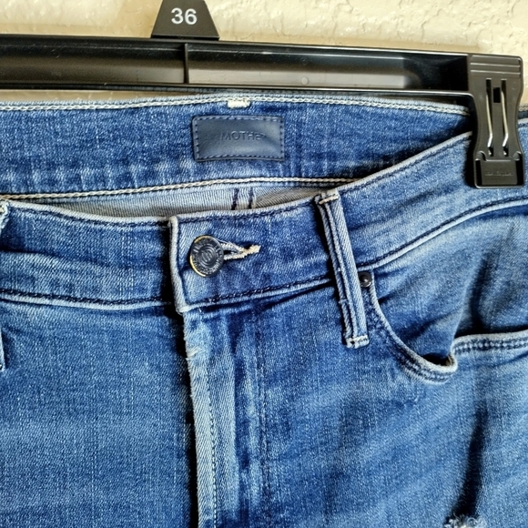 Mother the mid rise dazzler ankle fray in weekender warrior sz 27 - Picture 6 of 12